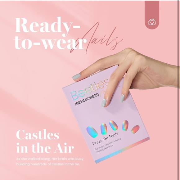 Nails Press Ons Short File Glue Ons False Nails Gel Glue Seamless 144 pcs E2 - Picture 9 of 9